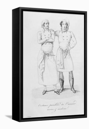 Costumes of Cooks from Different Eras, from 'Le Maitre D'Hotel Francais' by Marie Antoine Careme-Marie Antoine Careme-Framed Stretched Canvas