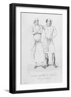 Costumes of Cooks from Different Eras, from 'Le Maitre D'Hotel Francais' by Marie Antoine Careme-Marie Antoine Careme-Framed Giclee Print