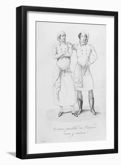 Costumes of Cooks from Different Eras, from 'Le Maitre D'Hotel Francais' by Marie Antoine Careme-Marie Antoine Careme-Framed Giclee Print