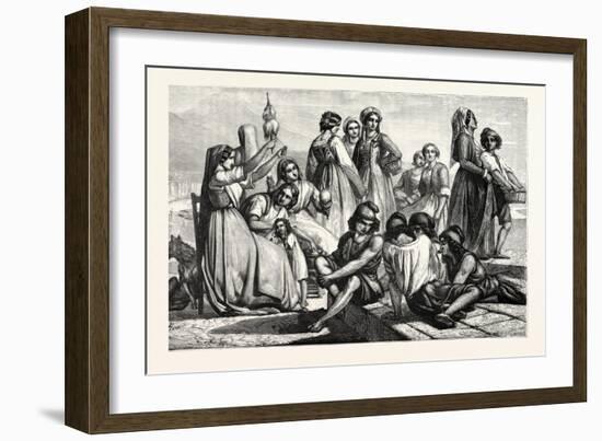 Costumes of Naples and the Neighbourhood-null-Framed Giclee Print