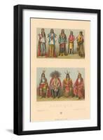 Costumes of Native America-null-Framed Art Print