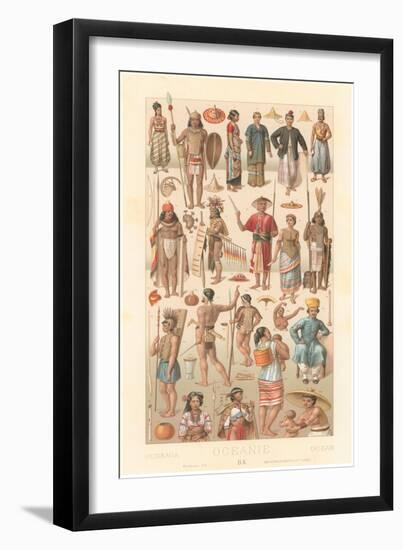 Costumes of Oceania-null-Framed Art Print