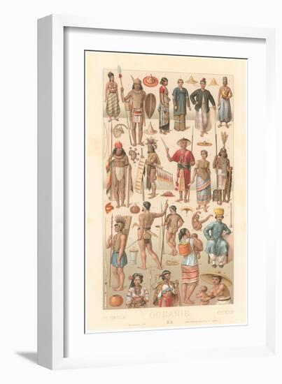 Costumes of Oceania-null-Framed Art Print