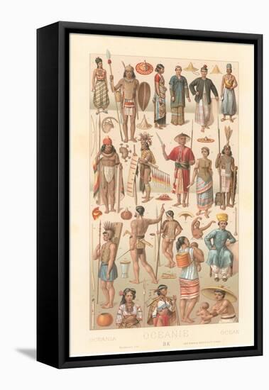 Costumes of Oceania-null-Framed Stretched Canvas