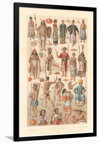 Costumes of Oceania-null-Framed Art Print