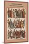 Costumes of Peasantry Russia, Poland, Scotland and Hungary-Friedrich Hottenroth-Mounted Art Print