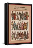 Costumes of Peasantry Russia, Poland, Scotland and Hungary-Friedrich Hottenroth-Framed Stretched Canvas