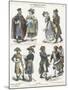 Costumes of Revolutionary France, Late 18th Century-null-Mounted Giclee Print