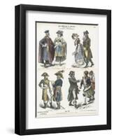 Costumes of Revolutionary France, Late 18th Century-null-Framed Giclee Print