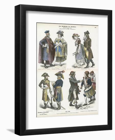 Costumes of Revolutionary France, Late 18th Century-null-Framed Giclee Print