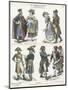 Costumes of Revolutionary France, Late 18th Century-null-Mounted Giclee Print