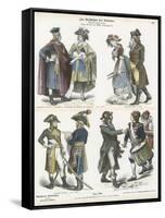 Costumes of Revolutionary France, Late 18th Century-null-Framed Stretched Canvas