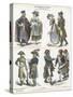 Costumes of Revolutionary France, Late 18th Century-null-Stretched Canvas