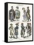 Costumes of Revolutionary France, Late 18th Century-null-Framed Stretched Canvas