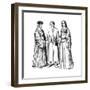Costumes of the Period of King Louis XII of France, 15th Century-Dumont-Framed Giclee Print