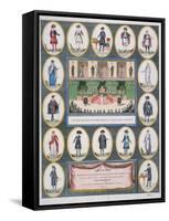 Costumes of the Representatives of the French People and Civil Servants, 1795-null-Framed Stretched Canvas