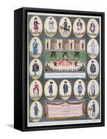 Costumes of the Representatives of the French People and Civil Servants, 1795-null-Framed Stretched Canvas