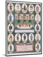 Costumes of the Representatives of the French People and Civil Servants, 1795-null-Mounted Giclee Print