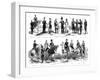 Costumes of the Swiss Federal Army, 1857-null-Framed Giclee Print