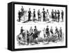 Costumes of the Swiss Federal Army, 1857-null-Framed Stretched Canvas