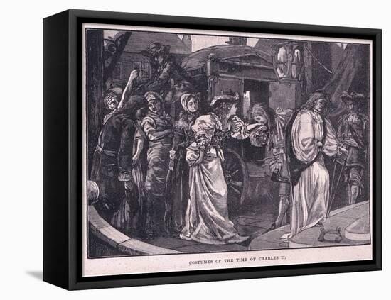 Costumes of the Time of Charles II-Paul Hardy-Framed Stretched Canvas