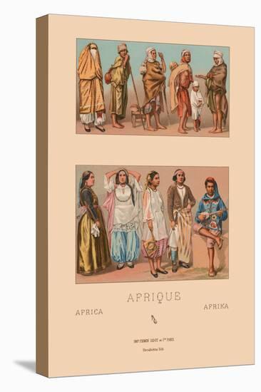 Costumes of Tunisia and Algeria-Racinet-Stretched Canvas