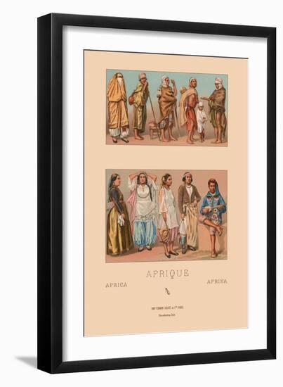 Costumes of Tunisia and Algeria-Racinet-Framed Art Print