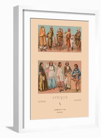 Costumes of Tunisia and Algeria-Racinet-Framed Art Print