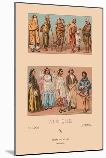 Costumes of Tunisia and Algeria-Racinet-Mounted Art Print