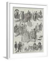 Costumes Past and Present at the Health Exhibition-Alfred Courbould-Framed Giclee Print