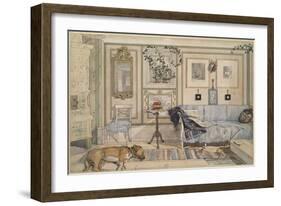 Cosy Corner, from 'A Home' Series, c.1895-Carl Larsson-Framed Giclee Print