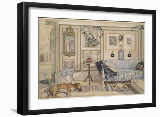 Cosy Corner, from 'A Home' Series, c.1895-Carl Larsson-Framed Giclee Print