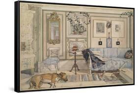 Cosy Corner, from 'A Home' Series, c.1895-Carl Larsson-Framed Stretched Canvas