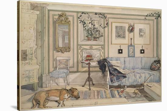 Cosy Corner, from 'A Home' Series, c.1895-Carl Larsson-Stretched Canvas