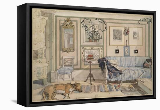 Cosy Corner, from 'A Home' Series, c.1895-Carl Larsson-Framed Stretched Canvas