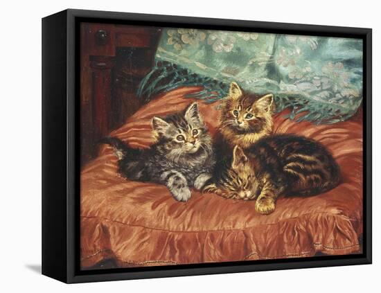 Cosy Family-Wilson Hepple-Framed Stretched Canvas