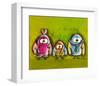 Cot Cot Family-Carine Mougin-Framed Art Print