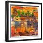 Cote d'Azur Reflections-Peter Graham-Framed Premium Giclee Print