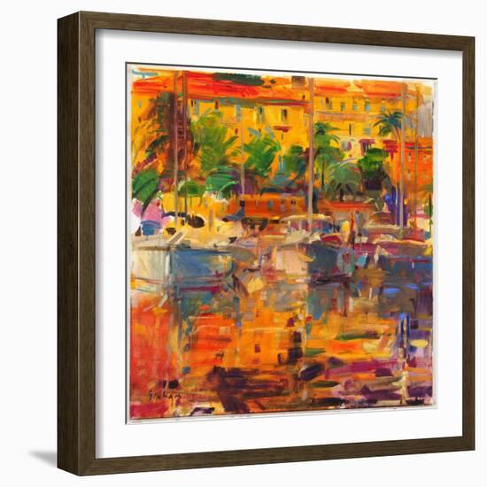 Cote d'Azur Reflections-Peter Graham-Framed Giclee Print