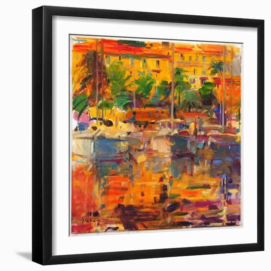 Cote d'Azur Reflections-Peter Graham-Framed Giclee Print