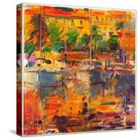 Cote d'Azur Reflections-Peter Graham-Stretched Canvas