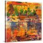 Cote d'Azur Reflections-Peter Graham-Stretched Canvas