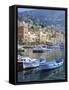 Cote D'Azur, Villefranche-Sur-Mer, View on Town and Port-Marcel Malherbe-Framed Stretched Canvas