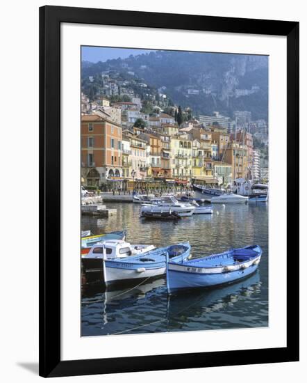 Cote D'Azur, Villefranche-Sur-Mer, View on Town and Port-Marcel Malherbe-Framed Photographic Print