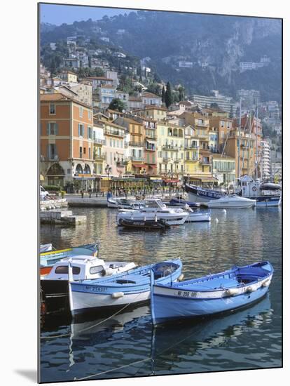 Cote D'Azur, Villefranche-Sur-Mer, View on Town and Port-Marcel Malherbe-Mounted Photographic Print