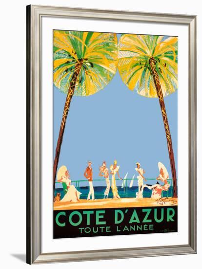 Cote d'Azur-Jean-Gabriel Domergue-Framed Art Print