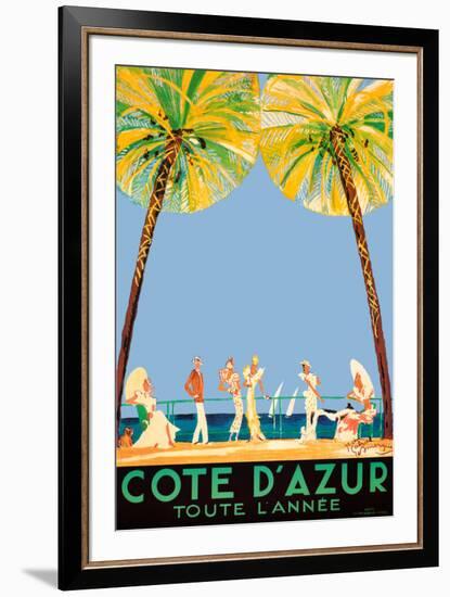 Cote d'Azur-Jean-Gabriel Domergue-Framed Art Print