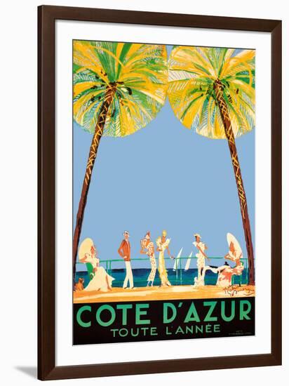 Cote d'Azur-Jean-Gabriel Domergue-Framed Art Print