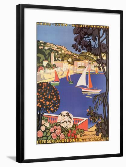 Cote d'Azur-null-Framed Art Print