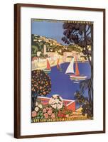 Cote d'Azur-null-Framed Art Print